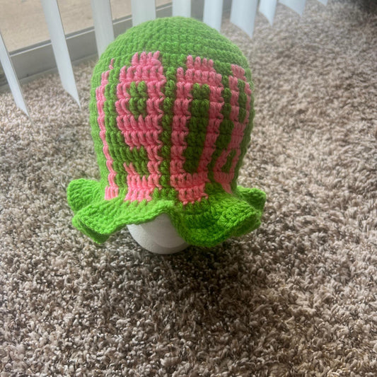 1908 Alpha Kappa Alpha Crochet Ruffle Hat