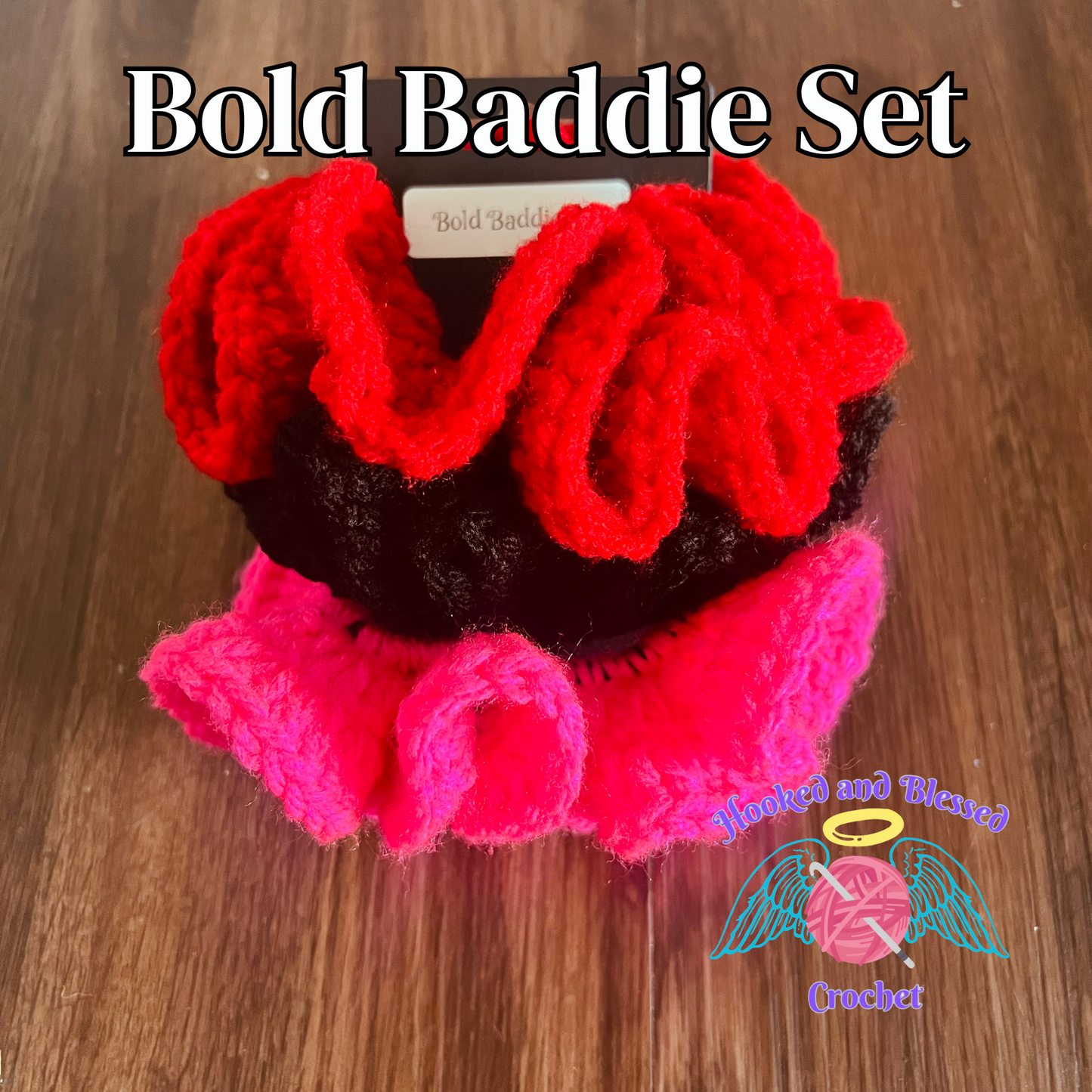 ✨ Handmade Crochet Scrunchie 3-Pack – Cozy, Cute, and Full of Personality ✨
