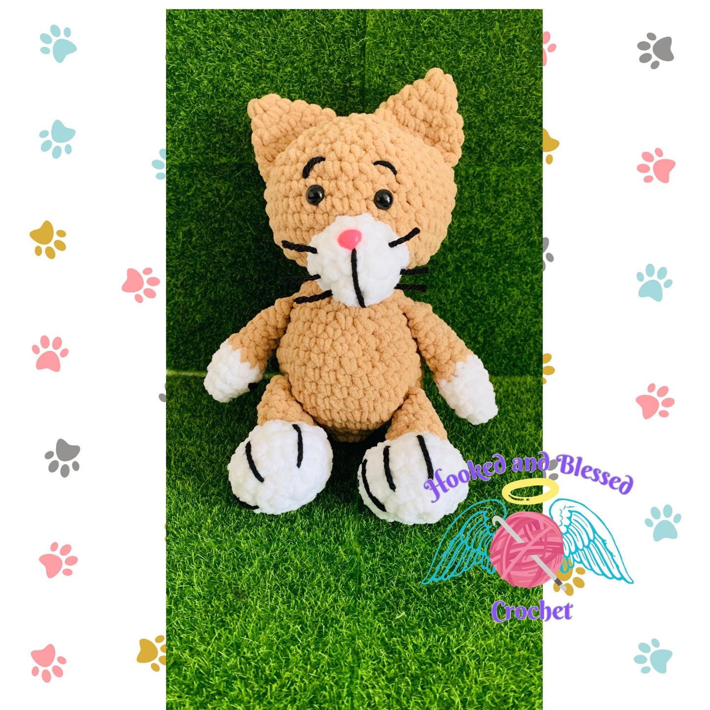 Crochet Kitten Plush – Soft & Cuddly Handmade Toy