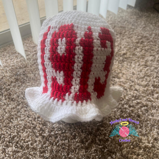 1913 Delta Sigma Theta Crochet Ruffle Hat | Elegant & Comfortable Sorority Accessory