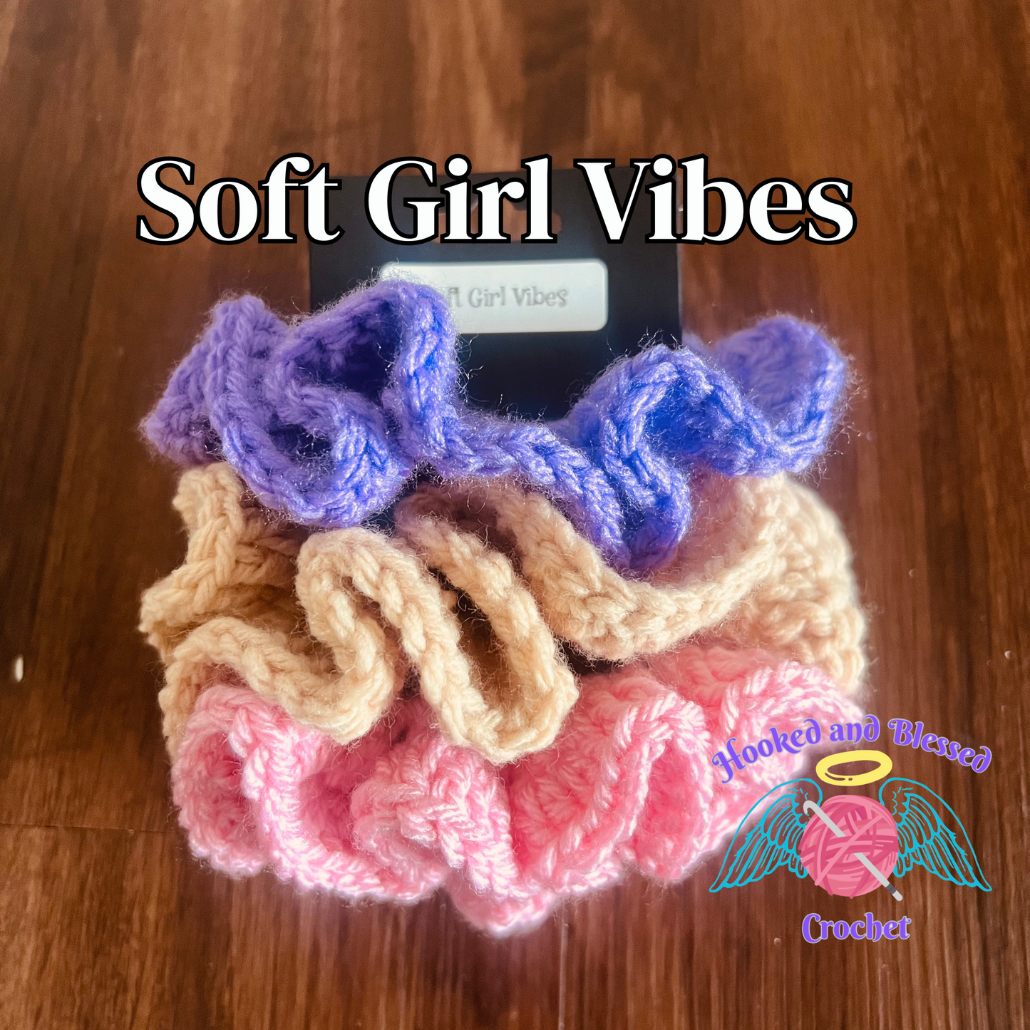 ✨ Handmade Crochet Scrunchie 3-Pack – Cozy, Cute, and Full of Personality ✨