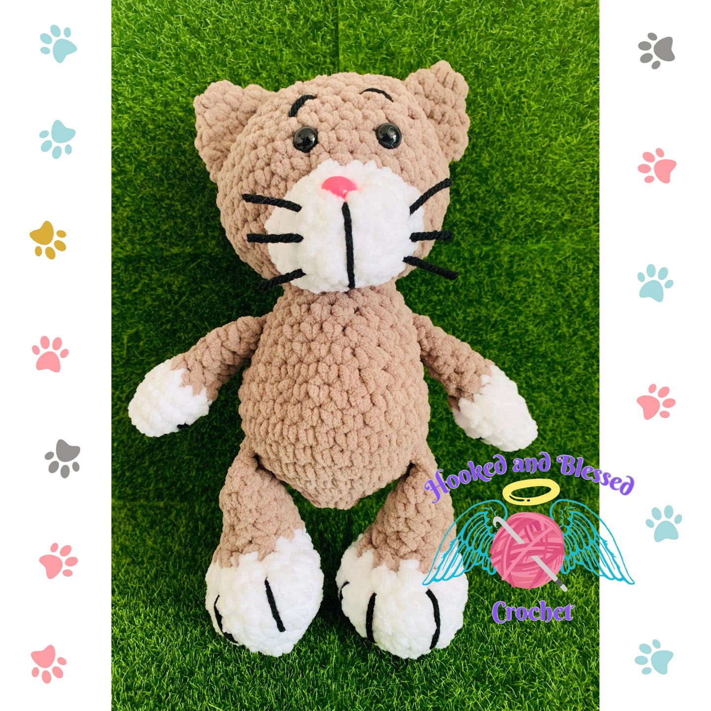Crochet Kitten Plush – Soft & Cuddly Handmade Toy