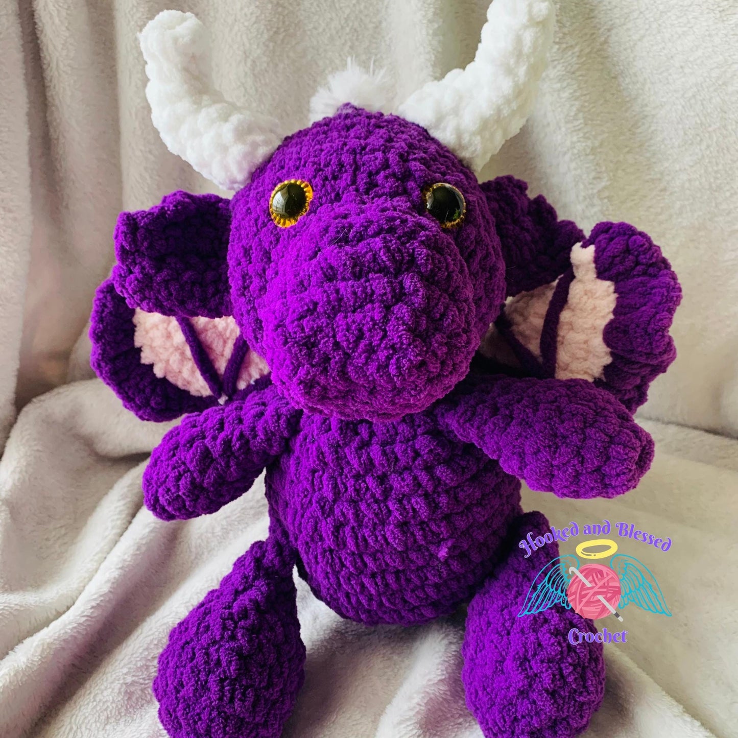 Crochet Amigurumi Dragon – Handmade Fantasy Plush Toy | Custom Colors | Soft Gift for Kids, Collectors & Dragon Lovers