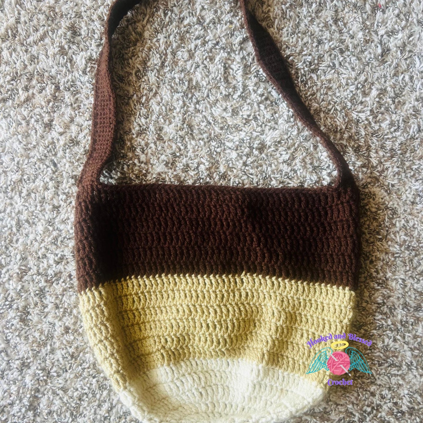 Handmade Crochet Market Bag – Shoulder or Crossbody Style | Custom Colors Available | Functional, Fashionable & Eco-Friendly