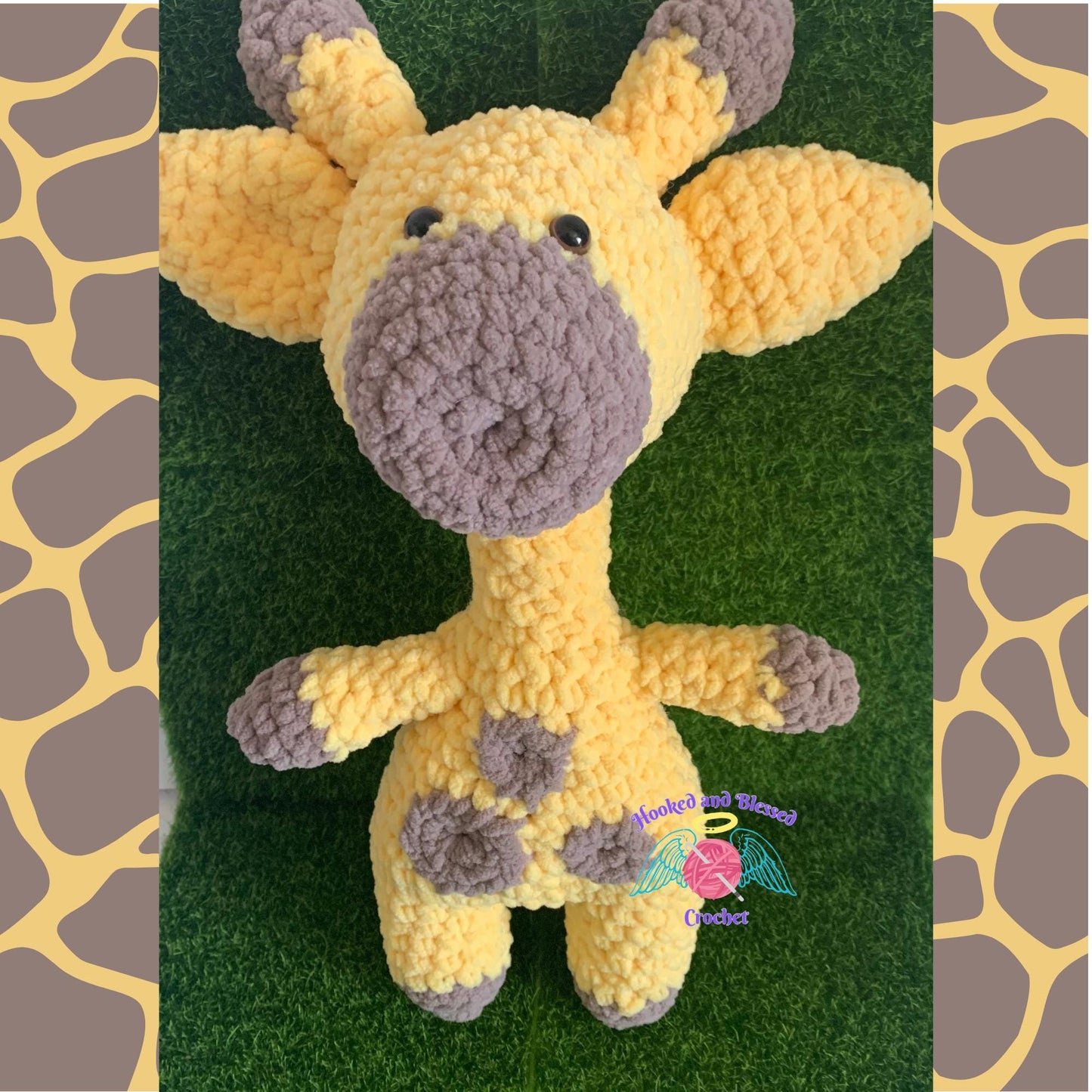 Handmade Giraffe Amigurumi Plushie – Customizable Colors, Soft & Cuddly