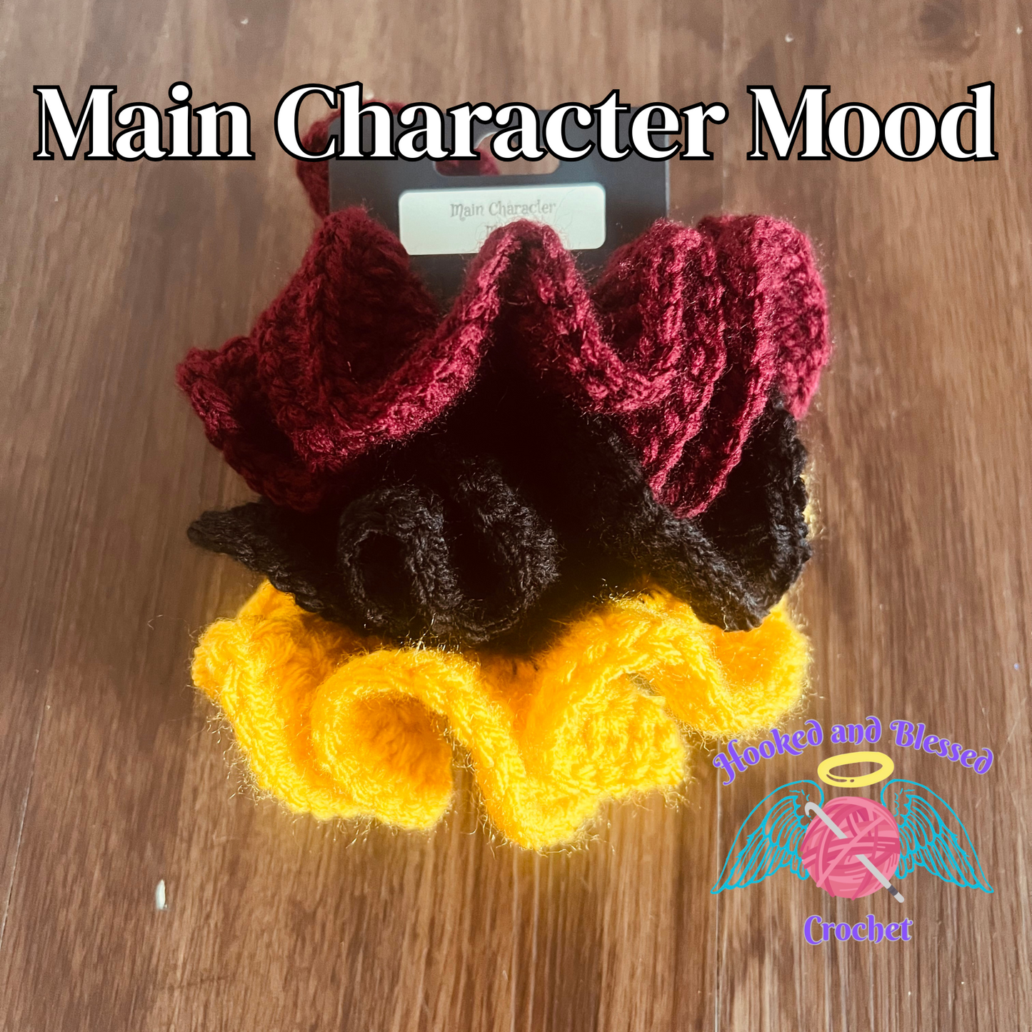 ✨ Handmade Crochet Scrunchie 3-Pack – Cozy, Cute, and Full of Personality ✨