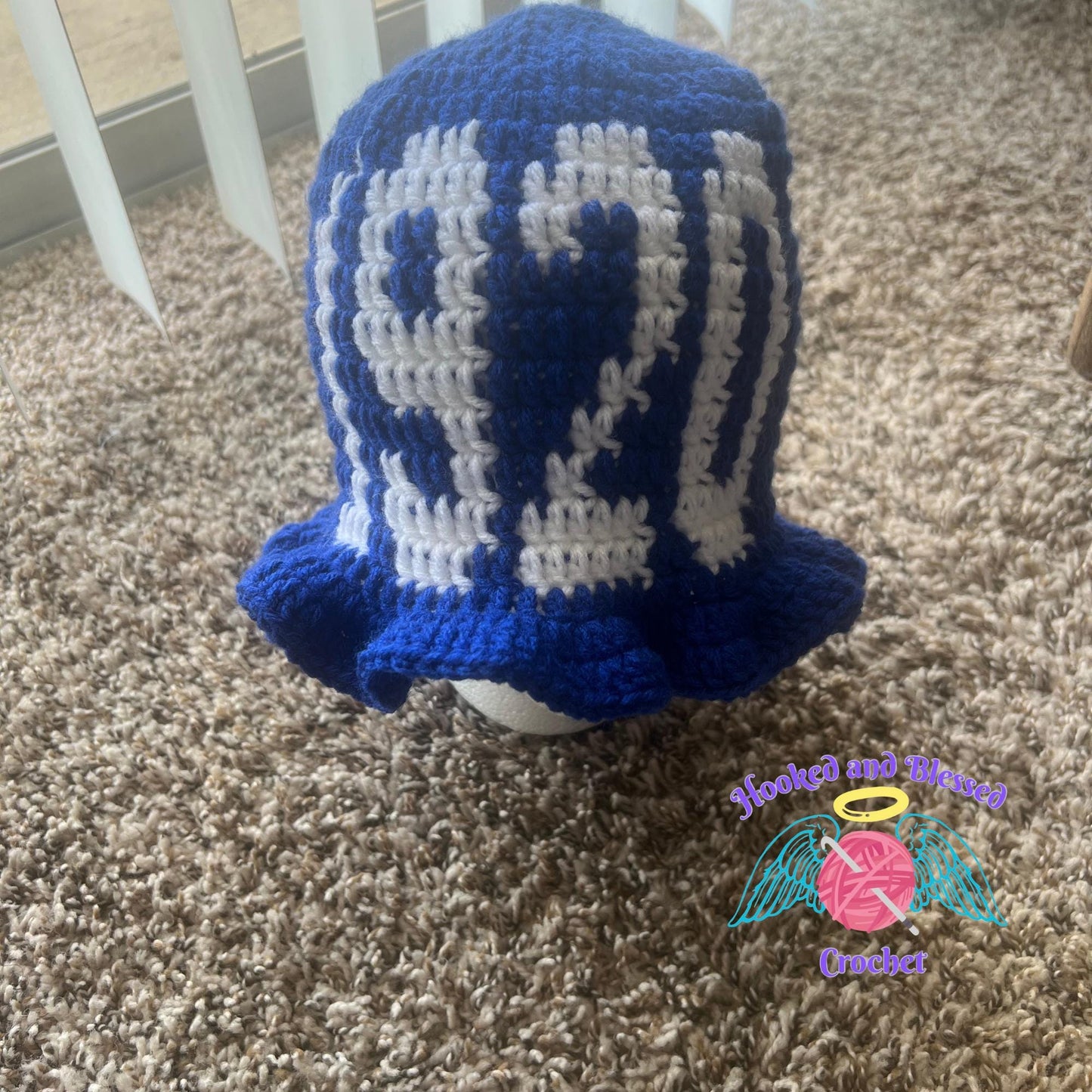 Zeta Phi Beta Crochet Ruffle Hat | 1920 Sorority Ruffle Hat | Handmade Sorority Gift