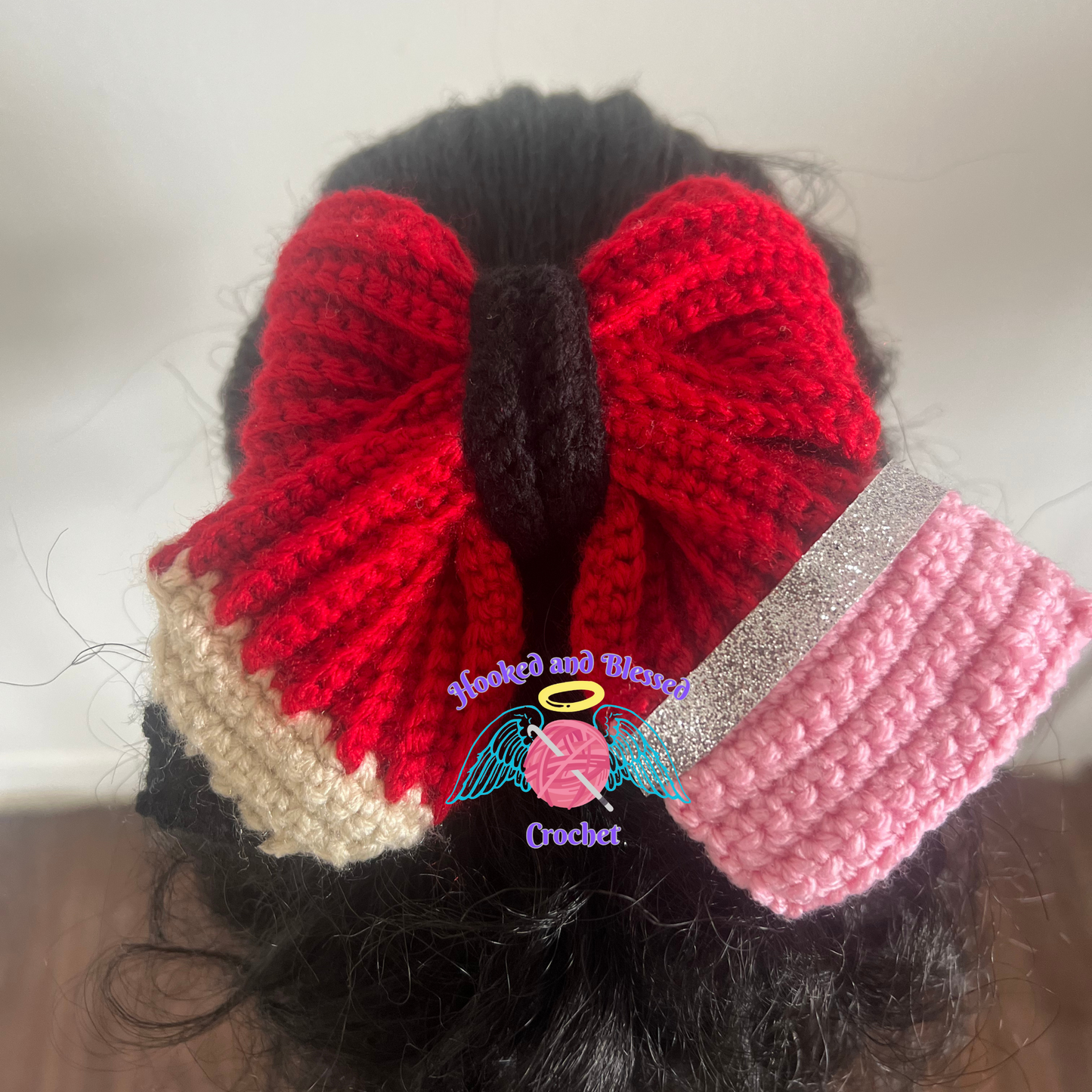 Crochet Pencil Hair Bow Clip | Back to School Hair Accessory | Teacher Gift | Handmade Bow with Alligator Clip | Custom Colors Available