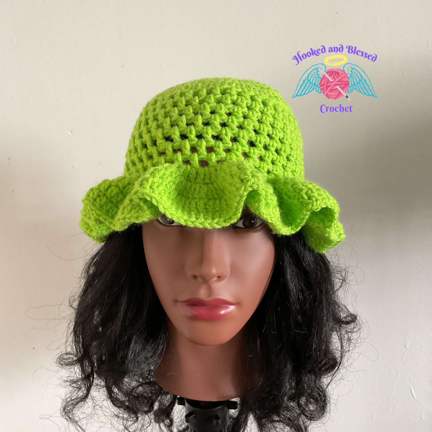 Mesh Crochet Ruffle Hat – Lightweight, Breezy, and Full of Style