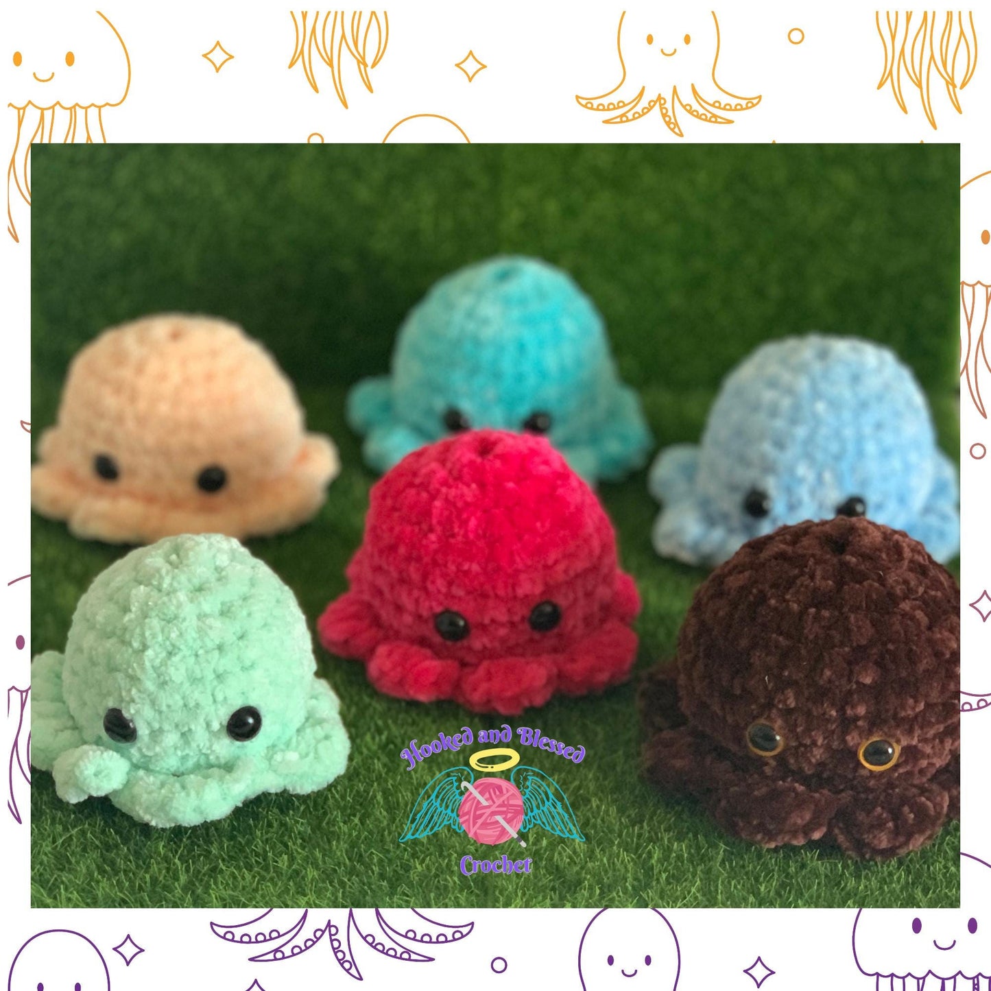 Handmade Crochet Amigurumi Baby Pocket Octo – Soft & Customizable