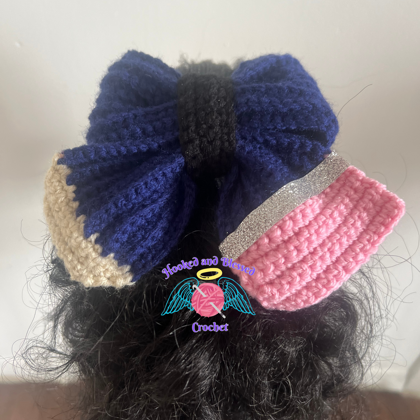 Crochet Pencil Hair Bow Clip | Back to School Hair Accessory | Teacher Gift | Handmade Bow with Alligator Clip | Custom Colors Available
