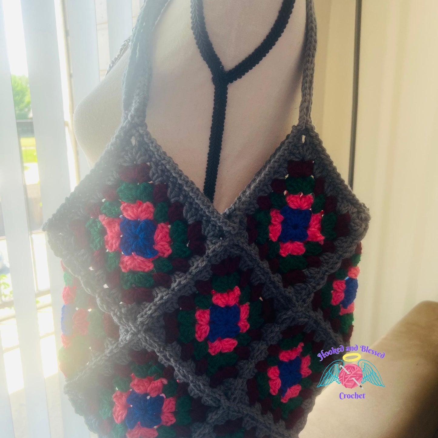 Handmade Granny Square Crochet Purse – Vintage Charm Meets Modern Style