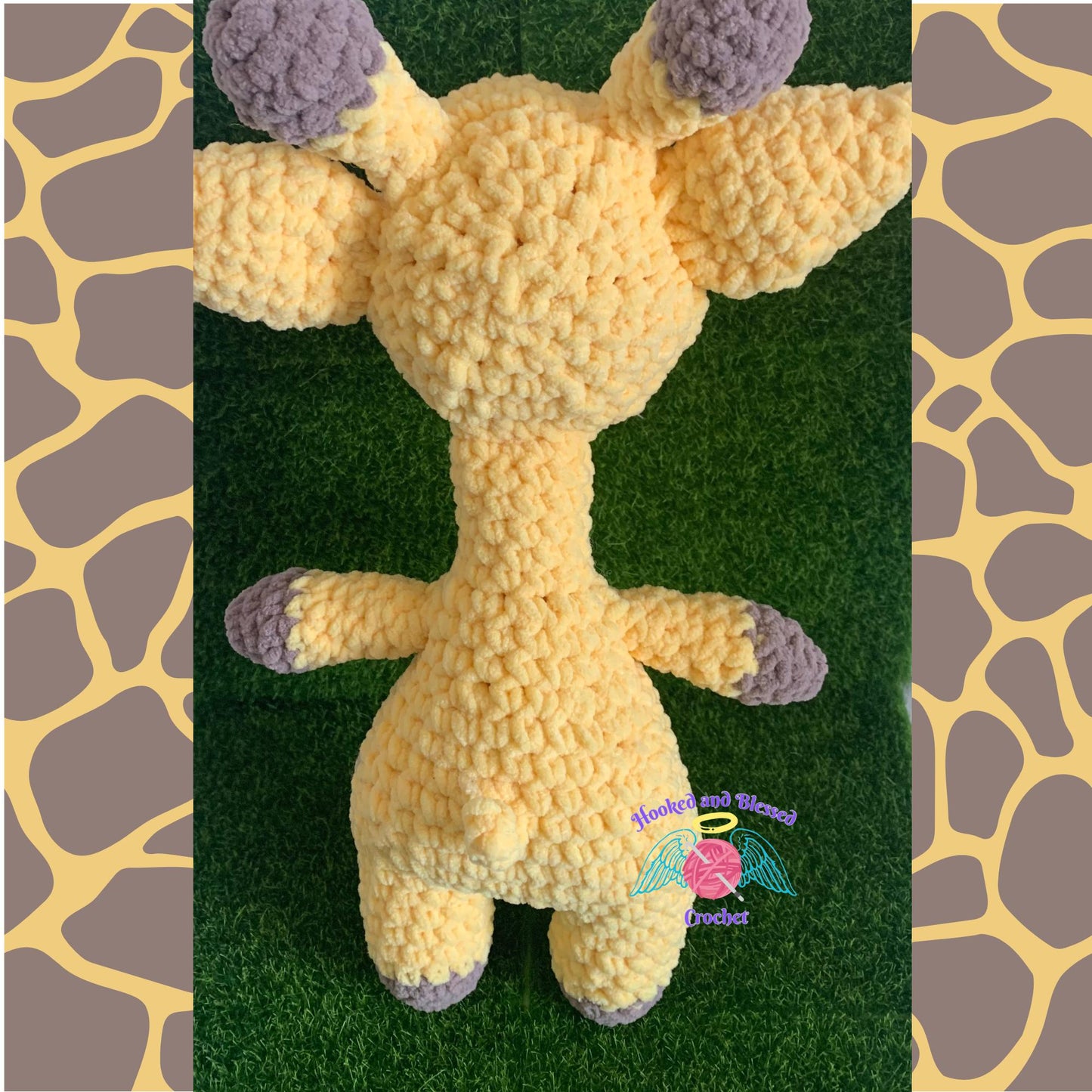 Handmade Giraffe Amigurumi Plushie – Customizable Colors, Soft & Cuddly