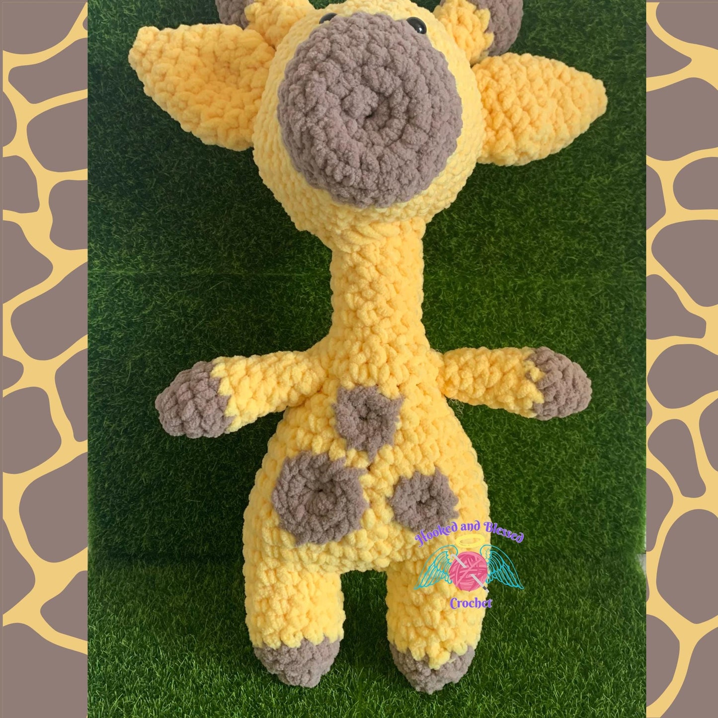 Handmade Giraffe Amigurumi Plushie – Customizable Colors, Soft & Cuddly