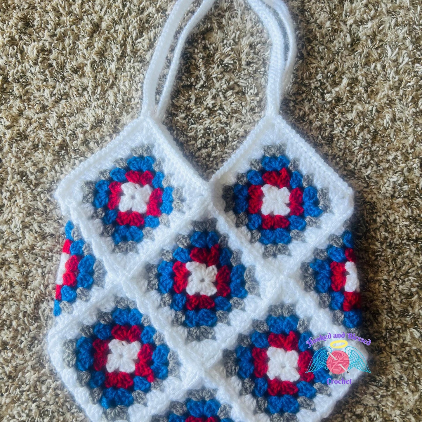 Handmade Granny Square Crochet Purse – Vintage Charm Meets Modern Style
