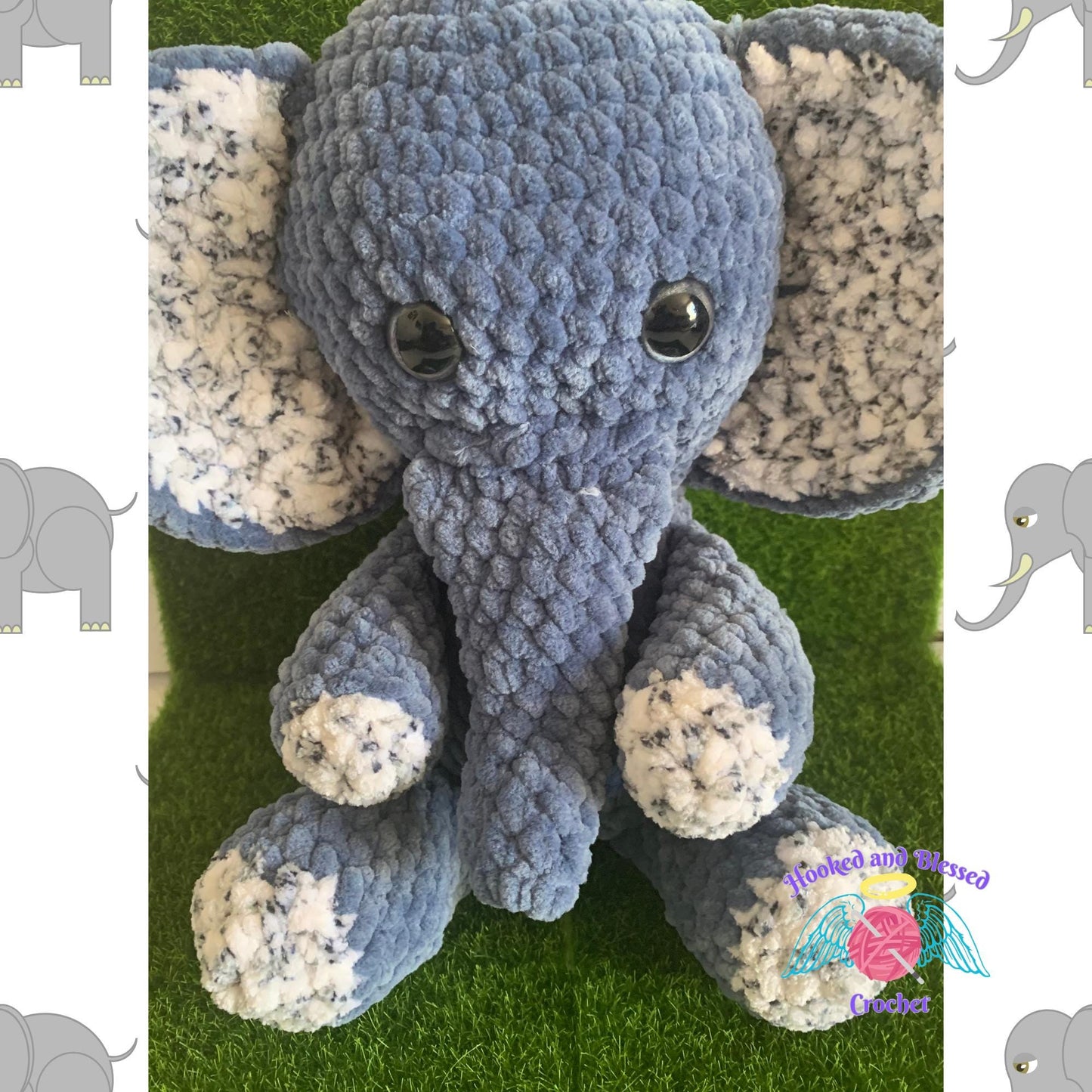 Crochet Amigurumi Elephant – Soft & Customizable Plush Toy