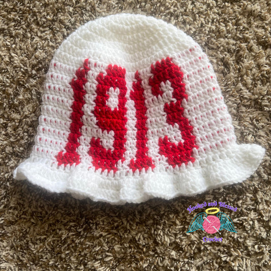 1913 Delta Sigma Theta Crochet Ruffle Hat | Elegant & Comfortable Sorority Accessory