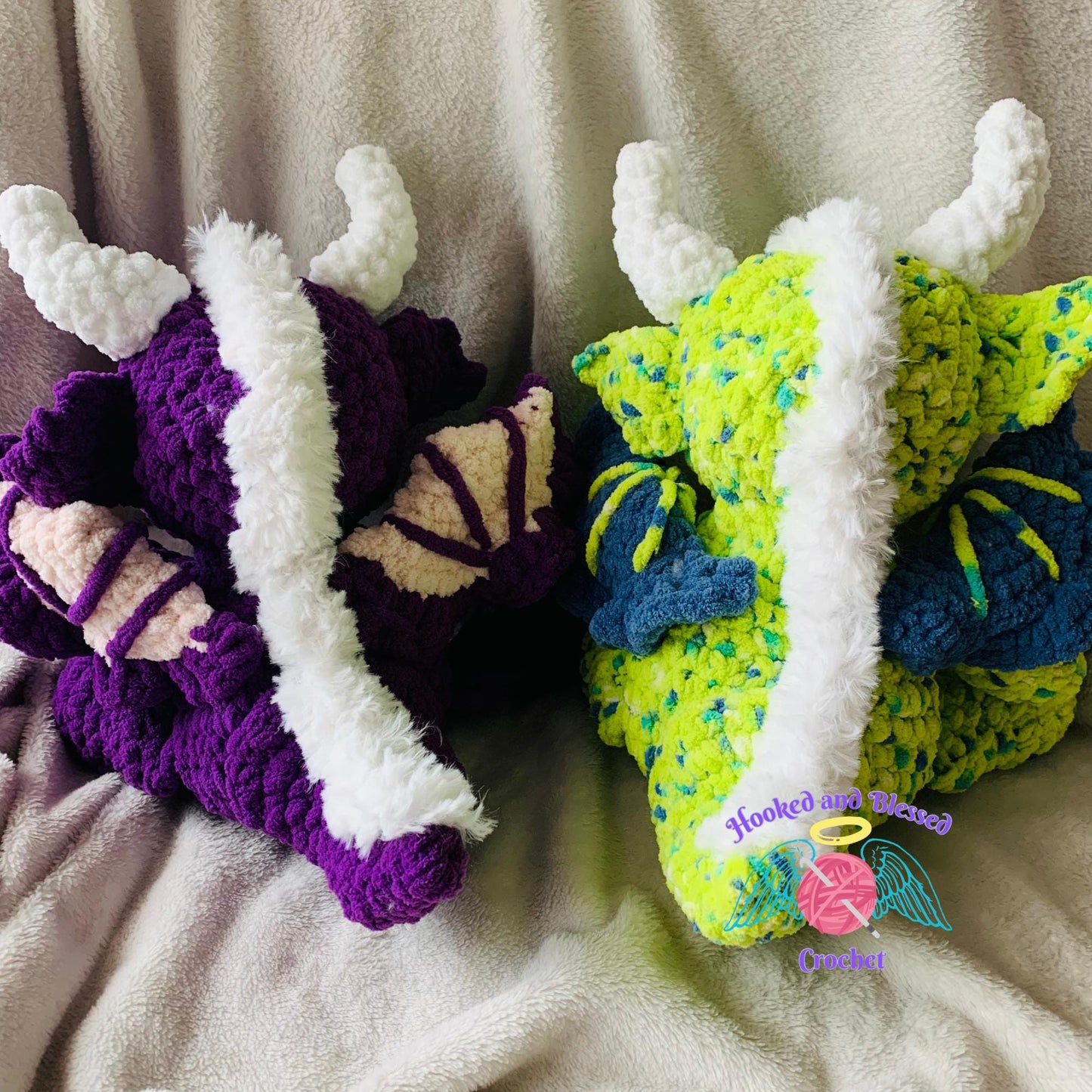 Crochet Amigurumi Dragon – Handmade Fantasy Plush Toy | Custom Colors | Soft Gift for Kids, Collectors & Dragon Lovers