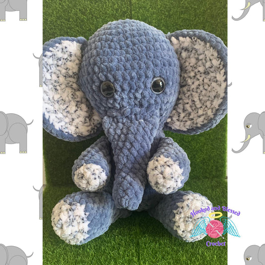 Crochet Amigurumi Elephant – Soft & Customizable Plush Toy