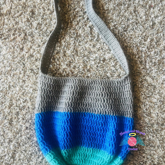 Handmade Crochet Market Bag – Shoulder or Crossbody Style | Custom Colors Available | Functional, Fashionable & Eco-Friendly