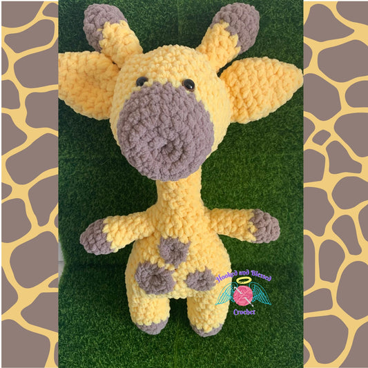Handmade Giraffe Amigurumi Plushie – Customizable Colors, Soft & Cuddly